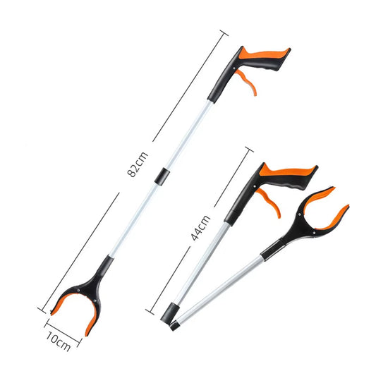 Upgrade Pick up Stick Litter Picker 360° Rotating Head 32" Foldable Lightweight Trash Claw Grabbers for Elderly Reaching Tool