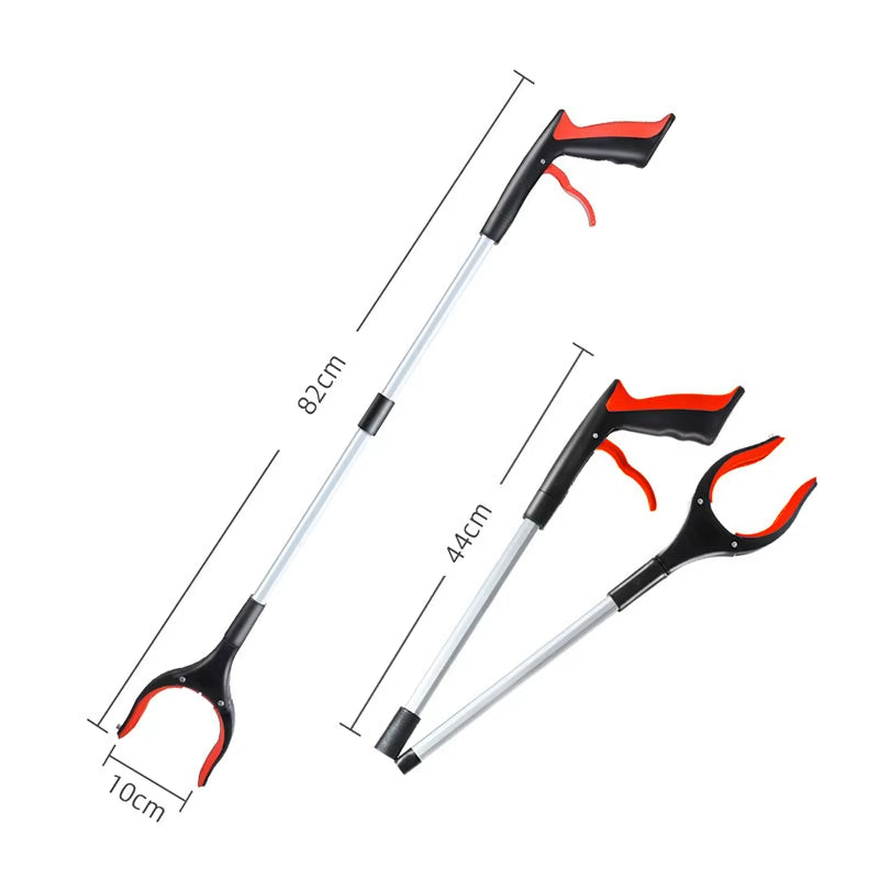 Upgrade Pick up Stick Litter Picker 360° Rotating Head 32" Foldable Lightweight Trash Claw Grabbers for Elderly Reaching Tool