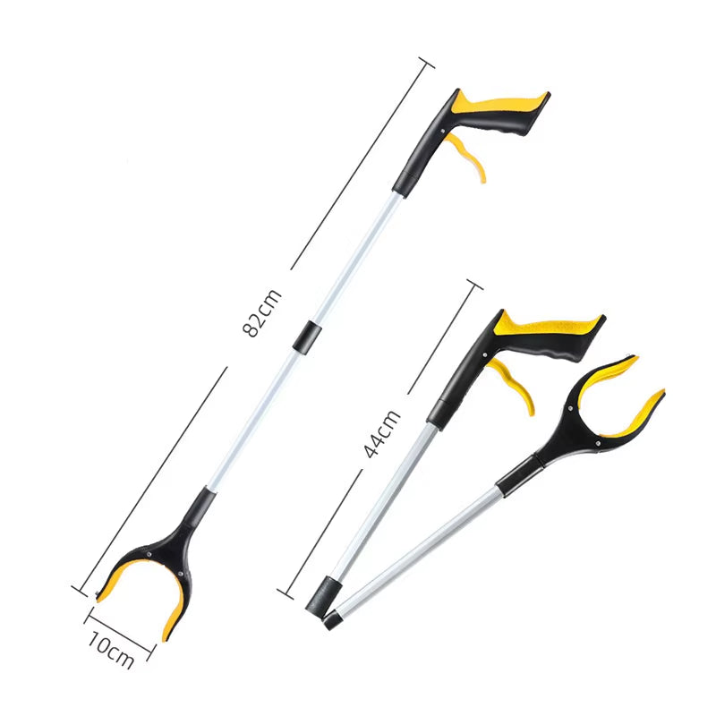 Upgrade Pick up Stick Litter Picker 360° Rotating Head 32" Foldable Lightweight Trash Claw Grabbers for Elderly Reaching Tool