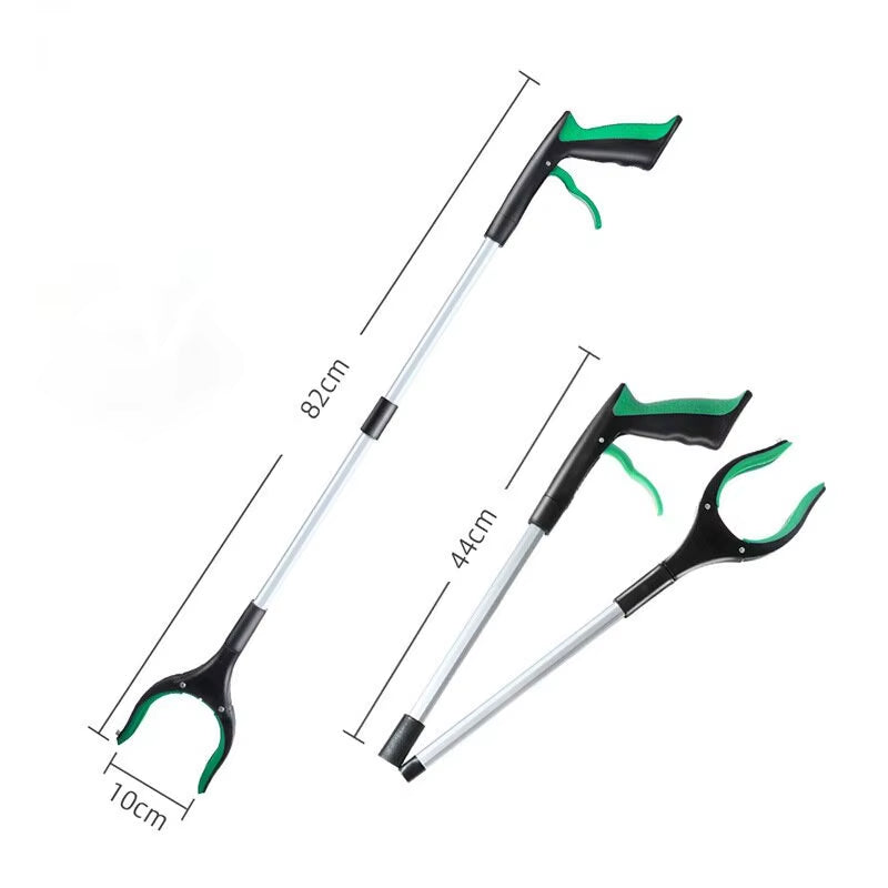 Upgrade Pick up Stick Litter Picker 360° Rotating Head 32" Foldable Lightweight Trash Claw Grabbers for Elderly Reaching Tool